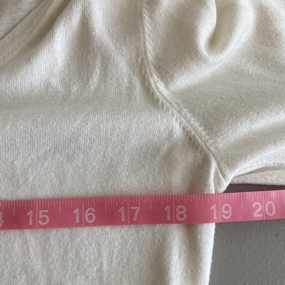 Boston Proper Cream Sweater with Cutout Detail - Picture 6 of 10